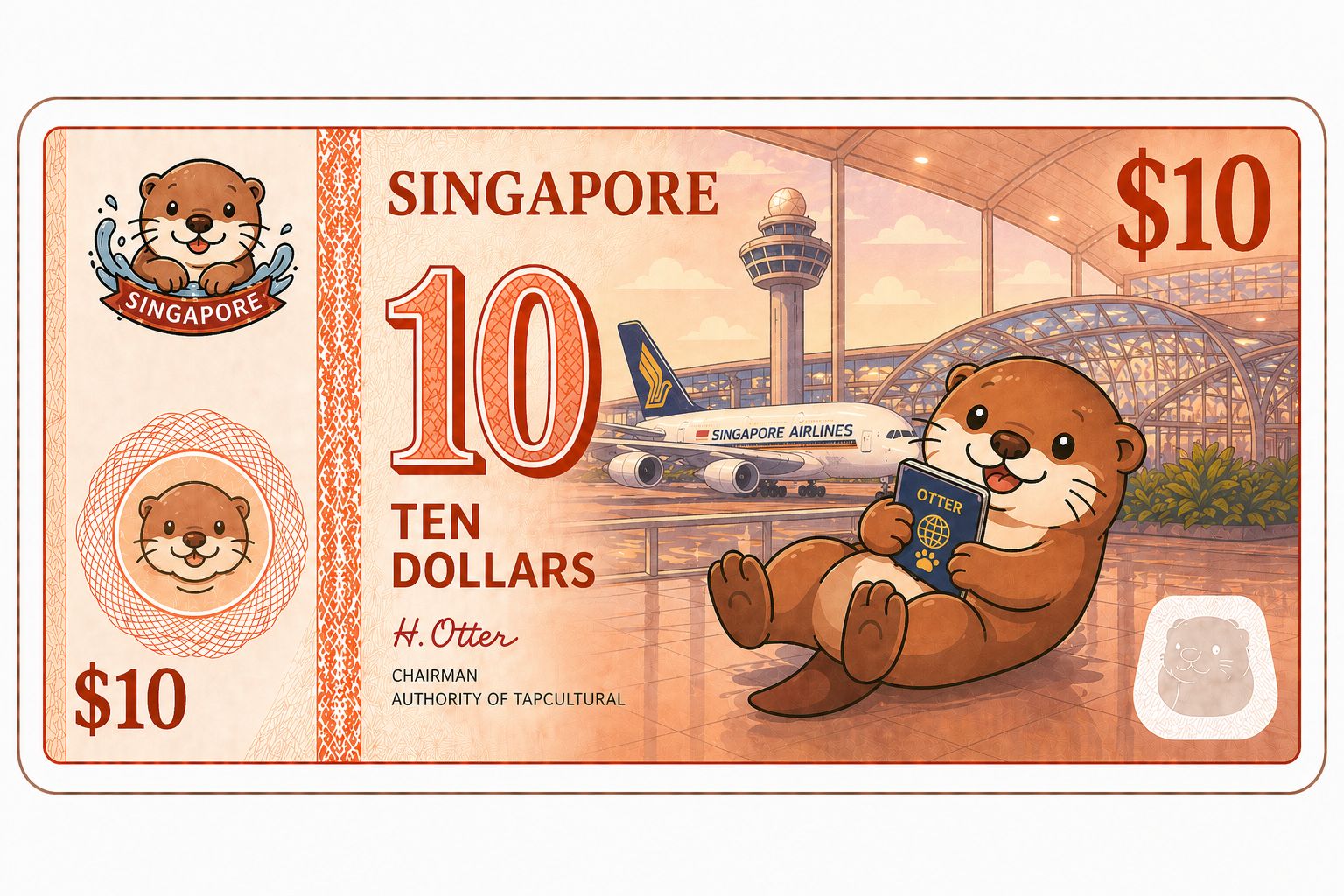 Ten Dollar Otter Note